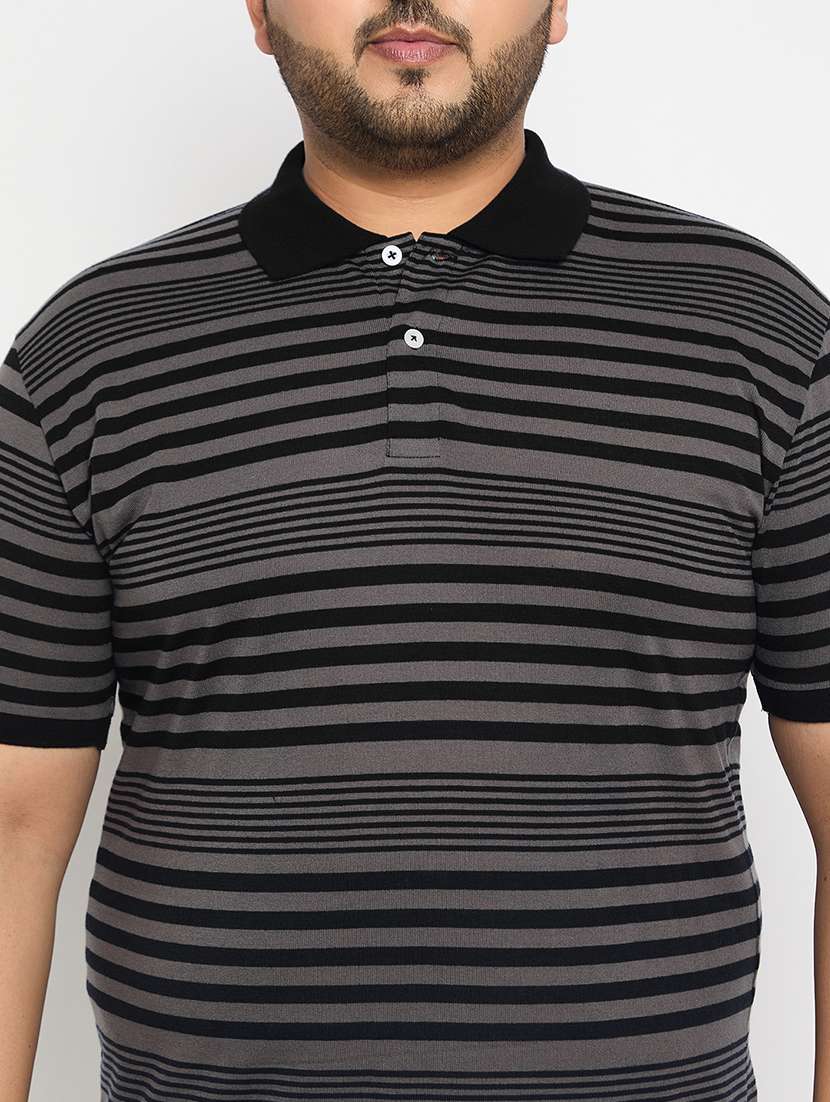 men polo neck striped t-shirt - 21482414 -  Standard Image - 4