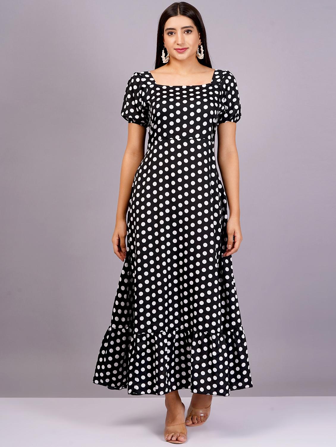 women black viscose a-line dress - 21482574 -  Zoom Image - 0
