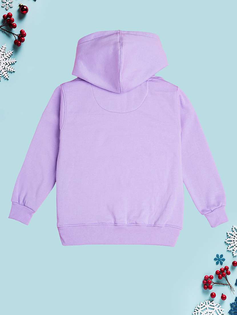 girls hooded neck long sleeves sweatshirts - 21482822 -  Standard Image - 1