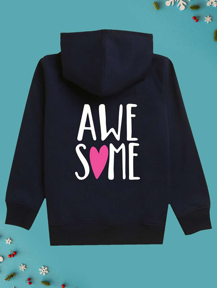 girls hooded neck long sleeves sweatshirts - 21482862 -  Standard Image - 1