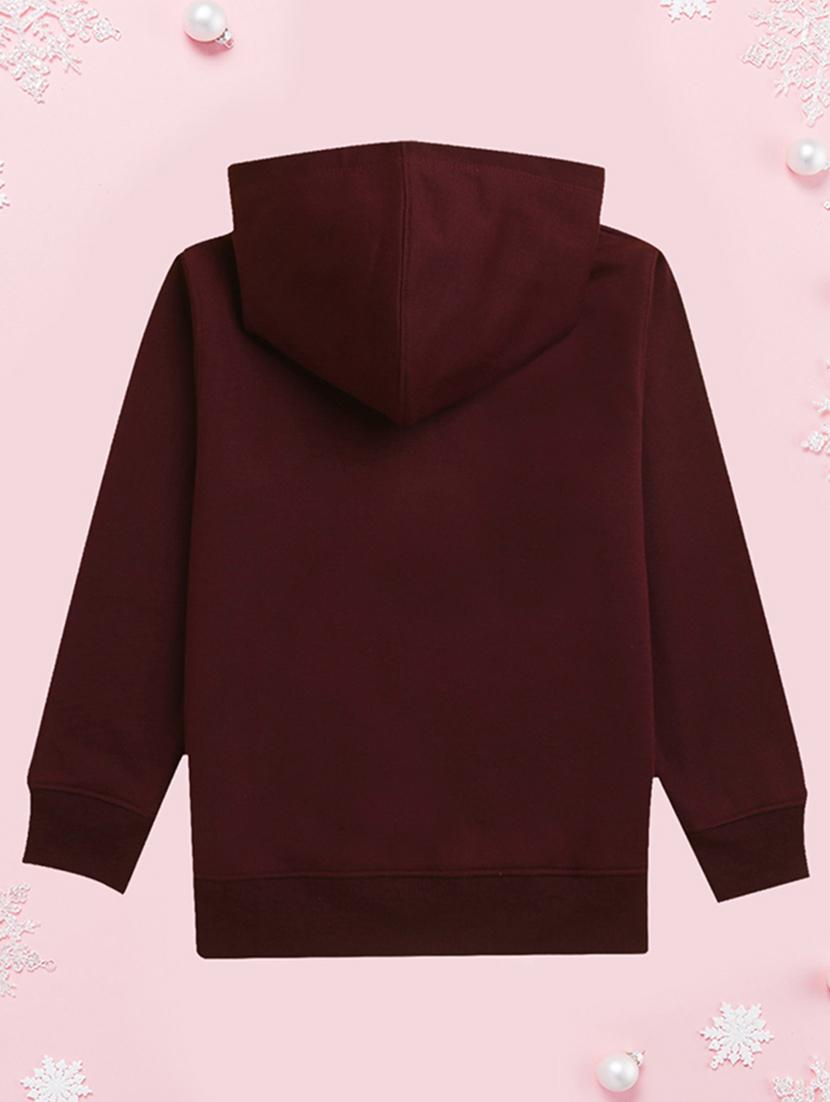 girls hooded neck long sleeves sweatshirts - 21482872 -  Standard Image - 1