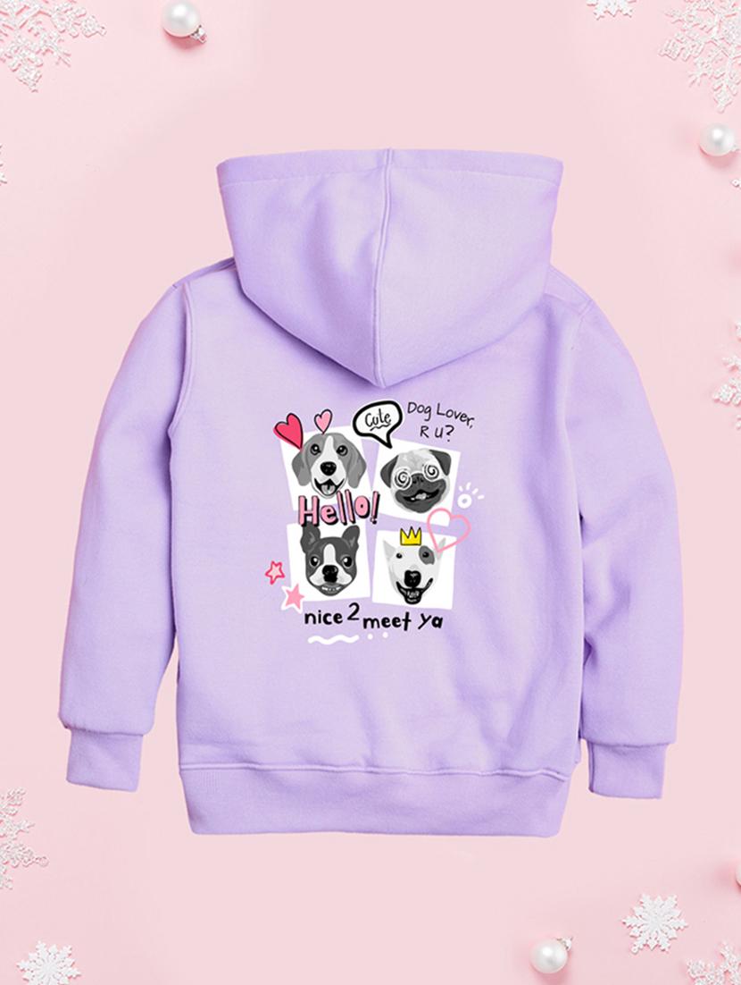 girls hooded neck long sleeves sweatshirts - 21482894 - Standard Image - 1