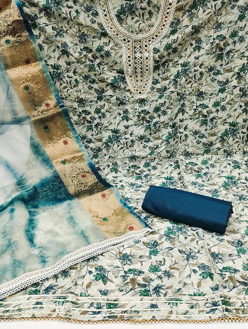 women printed unstitched suit set - 21482944 -  Standard Image - 1