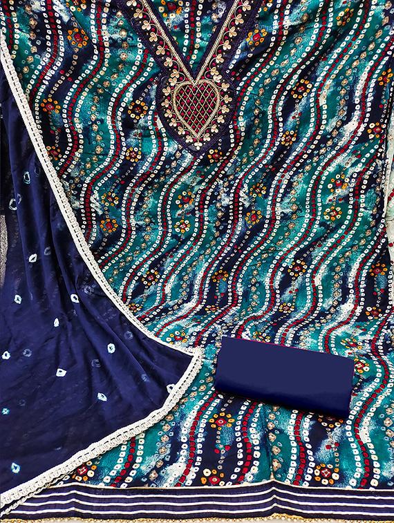women printed unstitched suit set - 21482958 - Standard Image - 1