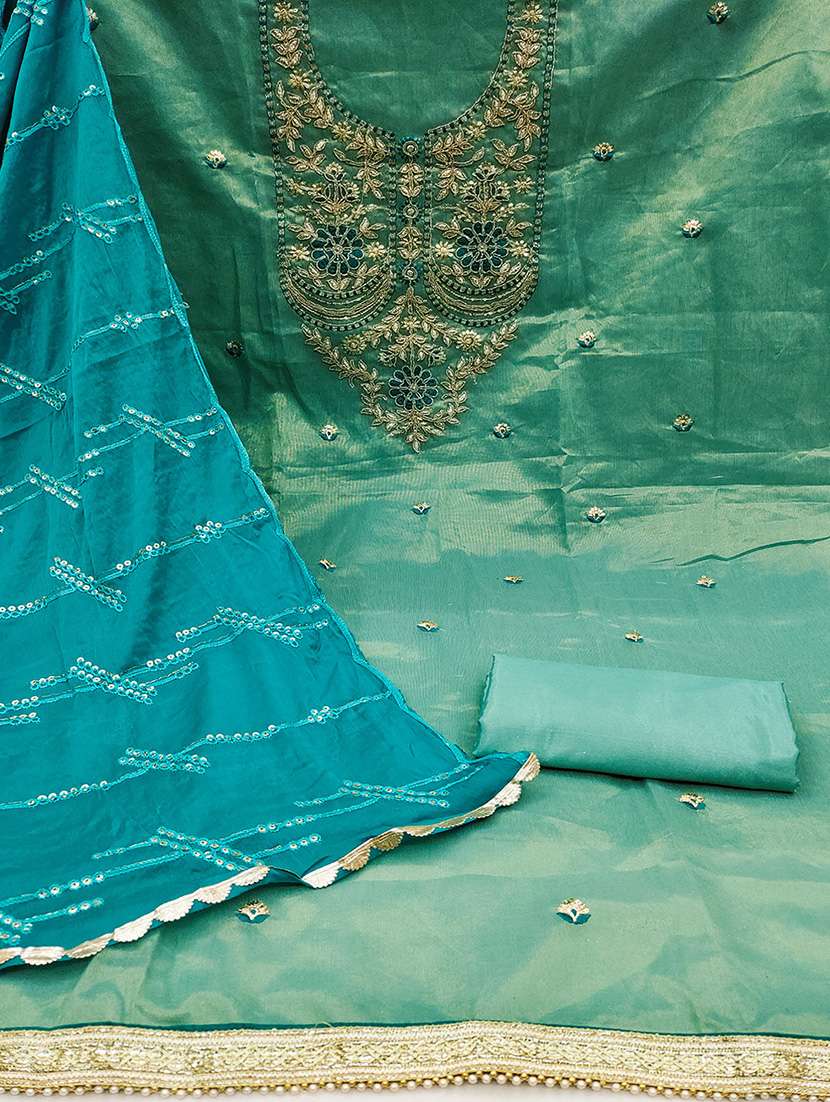 women embroidered unstitched suit set - 21482974 -  Standard Image - 1