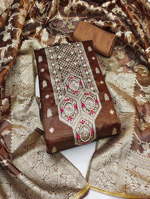 women self design unstitched suit set - 21483032 - Standard Image - 0
