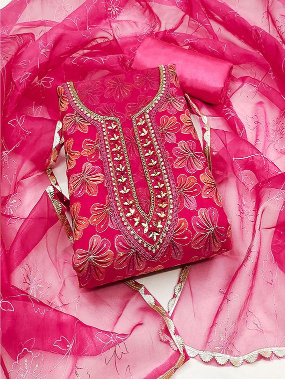 women embroidered unstitched suit set - 21483044 -  Zoom Image - 0