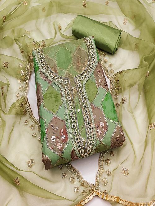 women embroidered unstitched suit set - 21483067 - Standard Image - 0