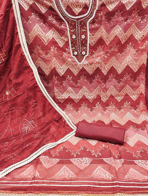 women self design unstitched suit set - 21483069 -  Standard Image - 1