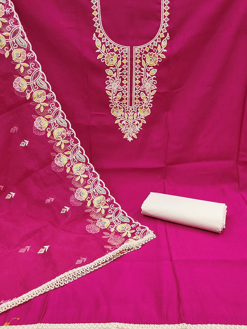 women embroidered unstitched suit set - 21483072 - Standard Image - 1