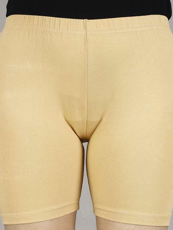 women pack of 3 solid cycling shorts - 21483080 - Standard Image - 6