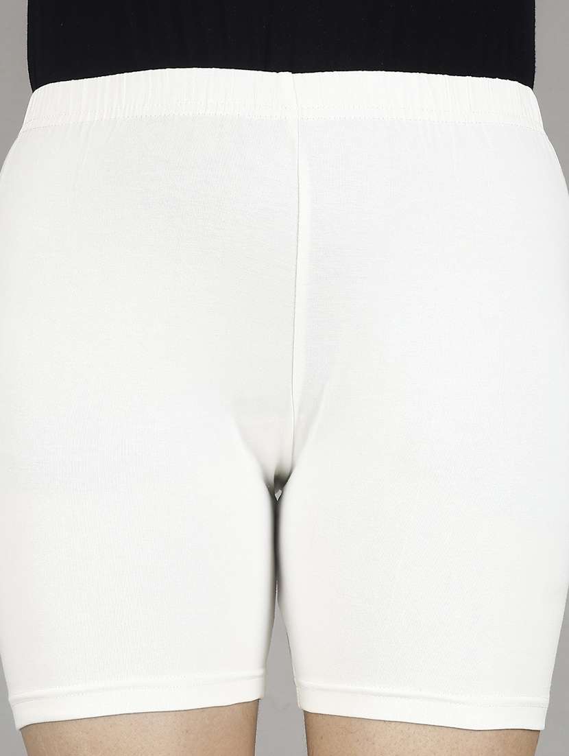 women pack of 3 solid cycling shorts - 21483088 - Standard Image - 6