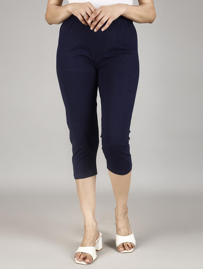 women high rise solid capri combo (pack of 2) - 21483093 -  Standard Image - 1