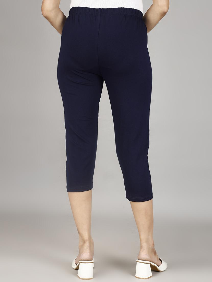 women high rise solid capri combo (pack of 2) - 21483093 - Standard Image - 4
