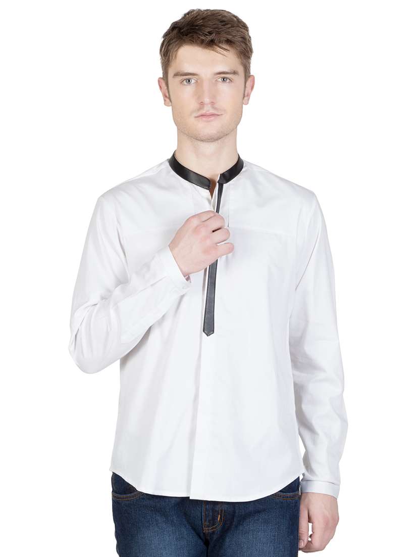 men long sleeved solid casual shirt