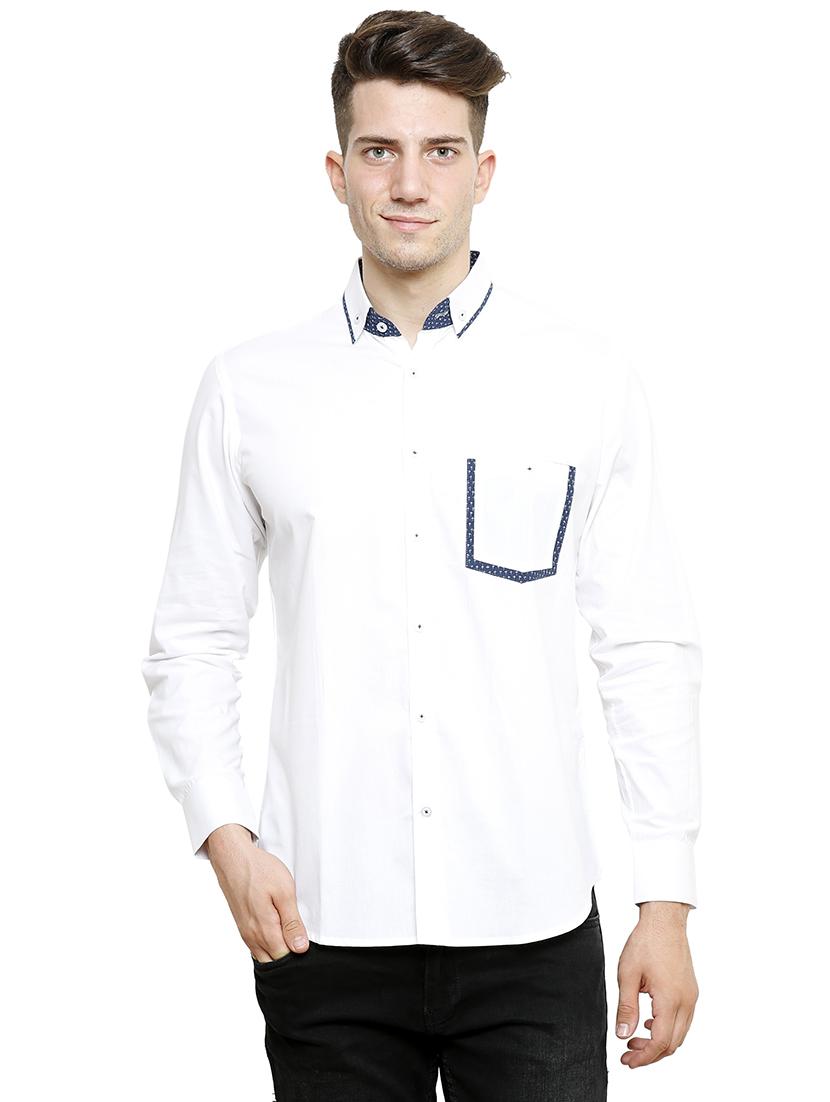 men long sleeved solid casual shirt - 21483161 - Zoom Image - 0