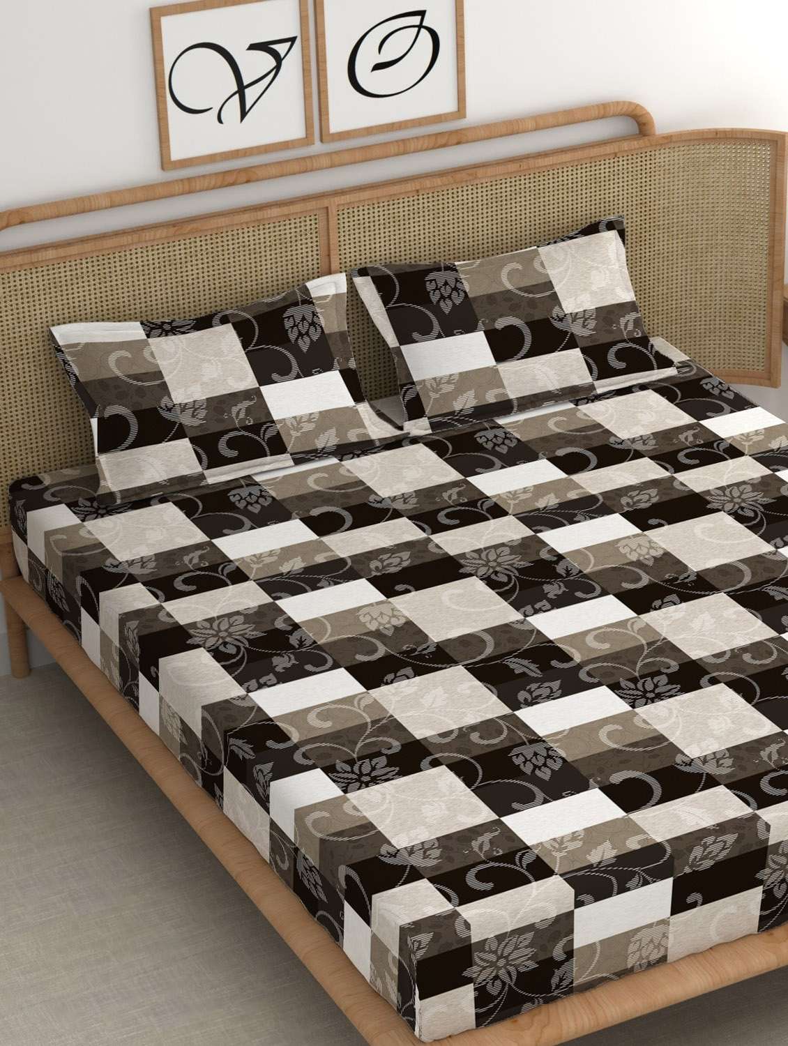 chhavi india 210 tc double king bedsheet - 21483247 - Standard Image - 1