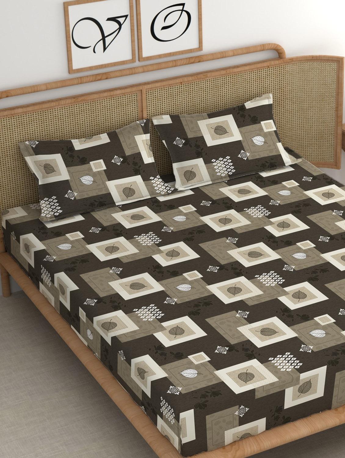 chhavi india 210 tc double king bedsheet - 21483282 - Standard Image - 1