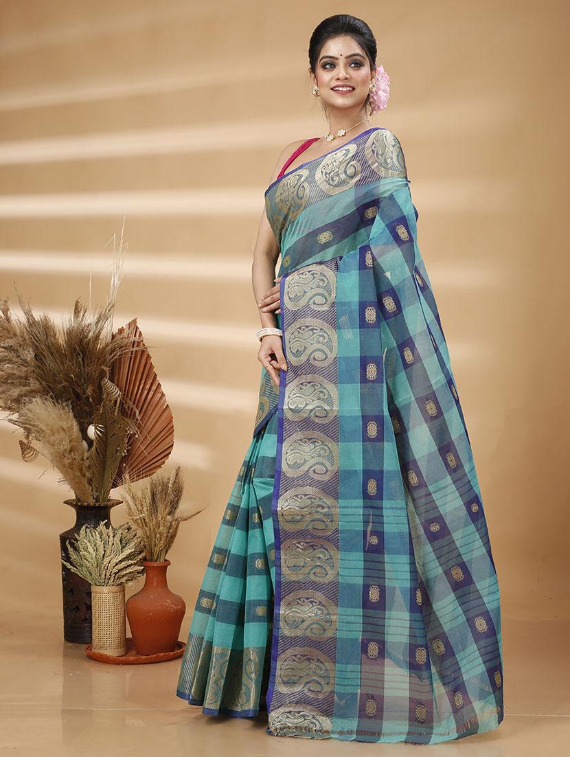 women self design tant saree - 21483499 - Standard Image - 1