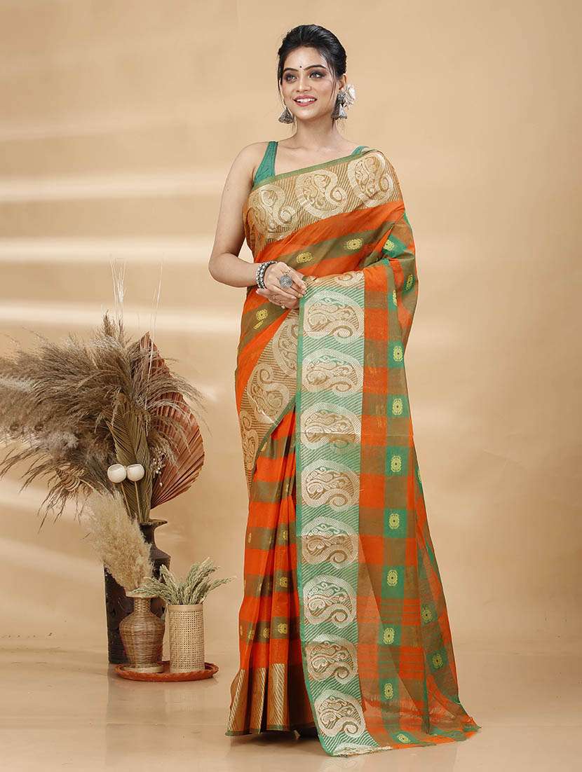 women self design tant saree - 21483501 -  Zoom Image - 0
