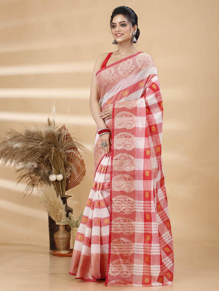 women self design tant saree - 21483503 - Standard Image - 1