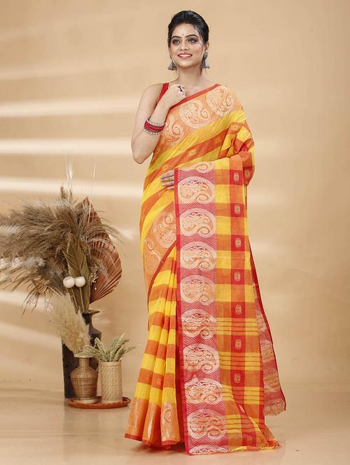 women self design tant saree - 21483504 - Standard Image - 0