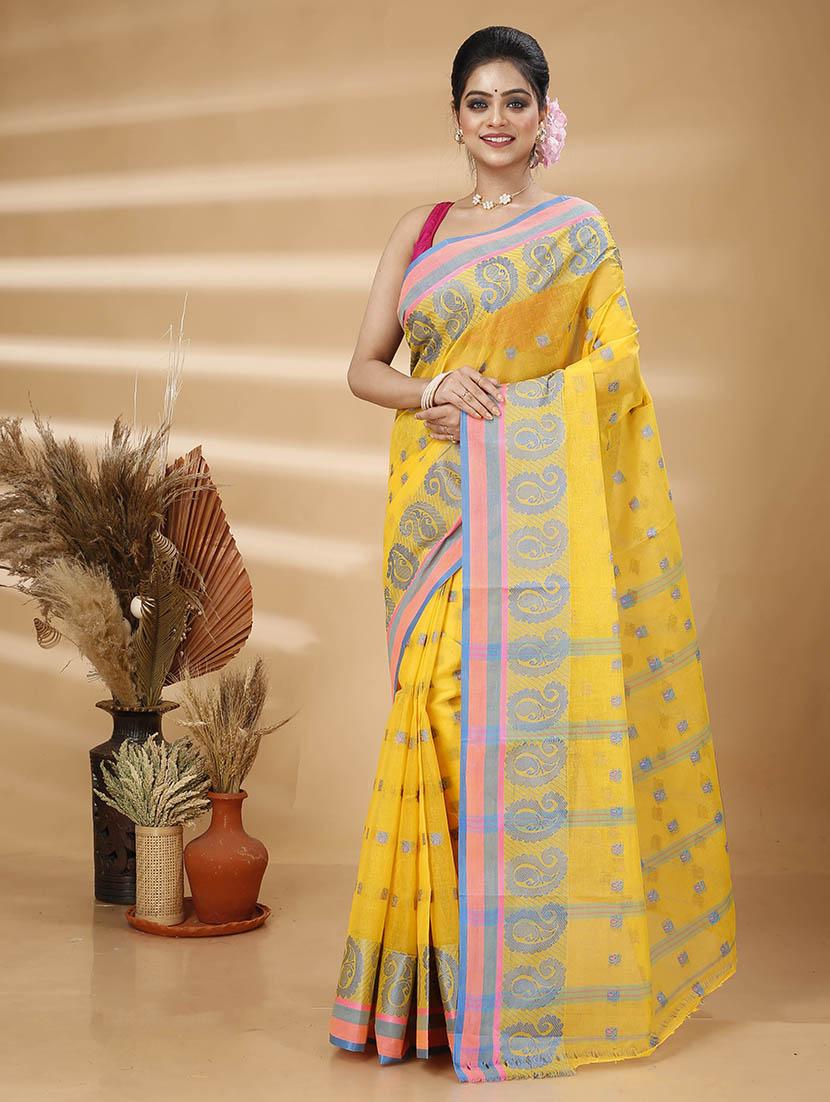 women self design tant saree - 21483511 - Zoom Image - 0
