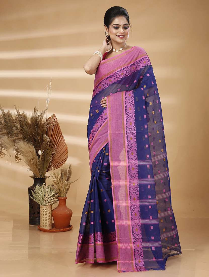 women self design tant saree - 21483514 - Standard Image - 1