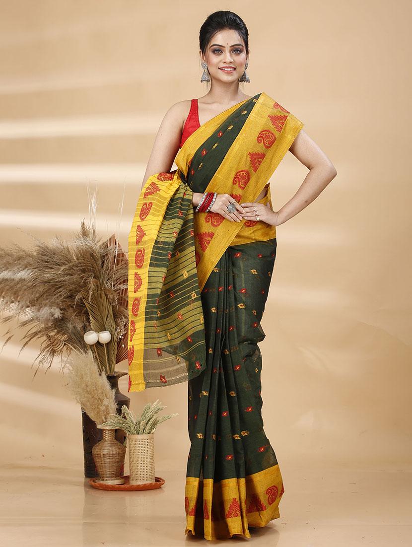 women self design tant saree - 21483518 - Standard Image - 1