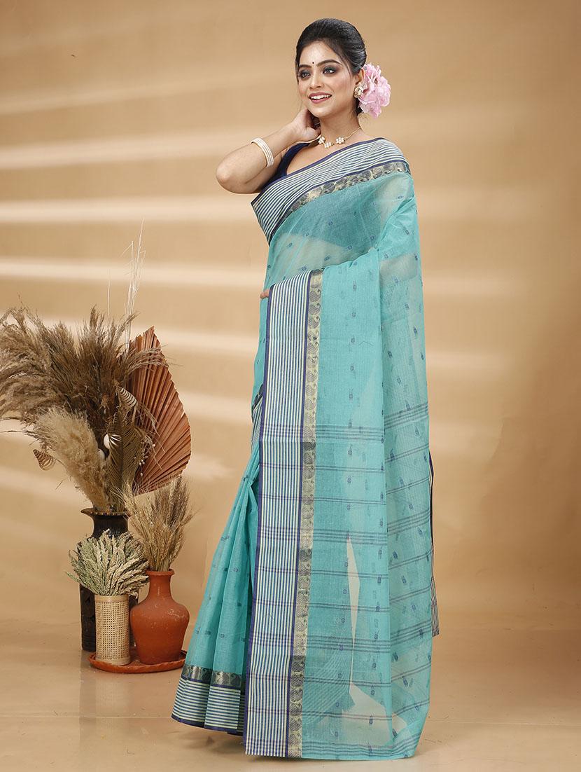 women self design tant saree - 21483525 - Standard Image - 1