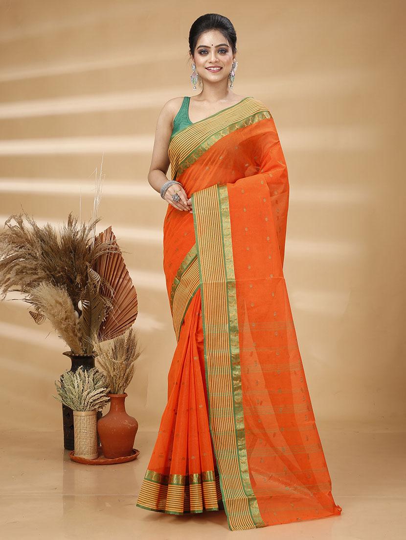 women self design tant saree - 21483526 - Standard Image - 1