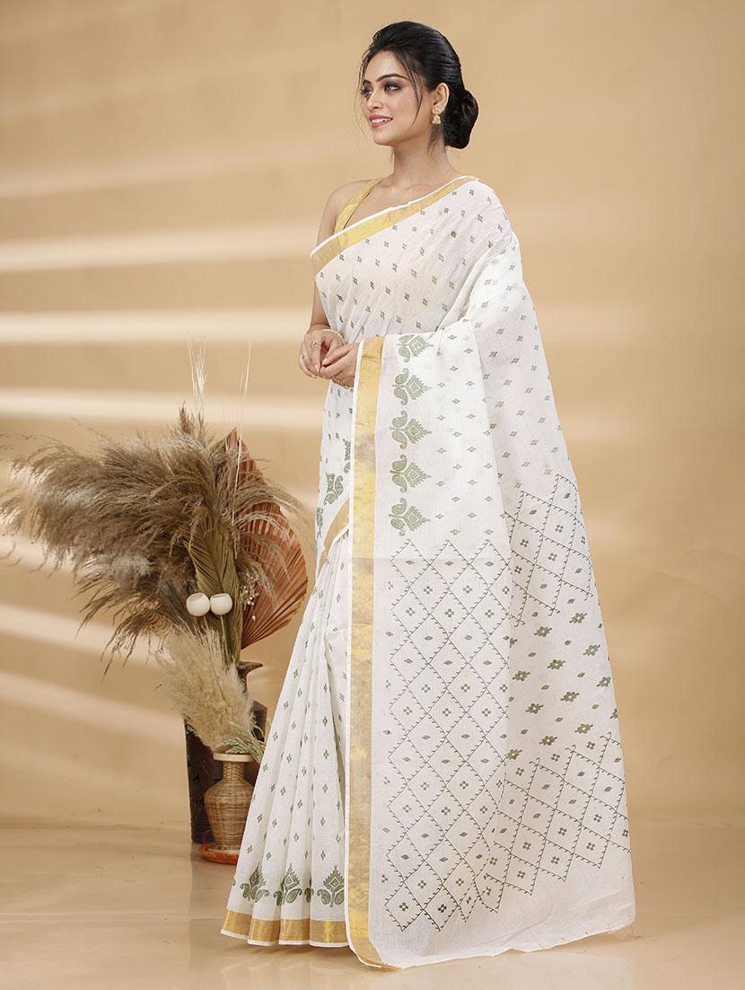 women self design tant saree - 21483533 -  Standard Image - 1