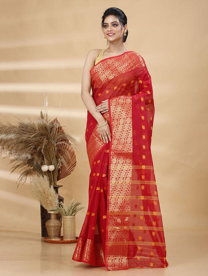women self design tant saree - 21483543 -  Zoom Image - 0