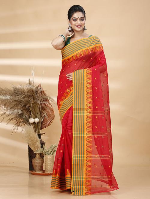 women self design tant saree - 21483548 -  Standard Image - 0