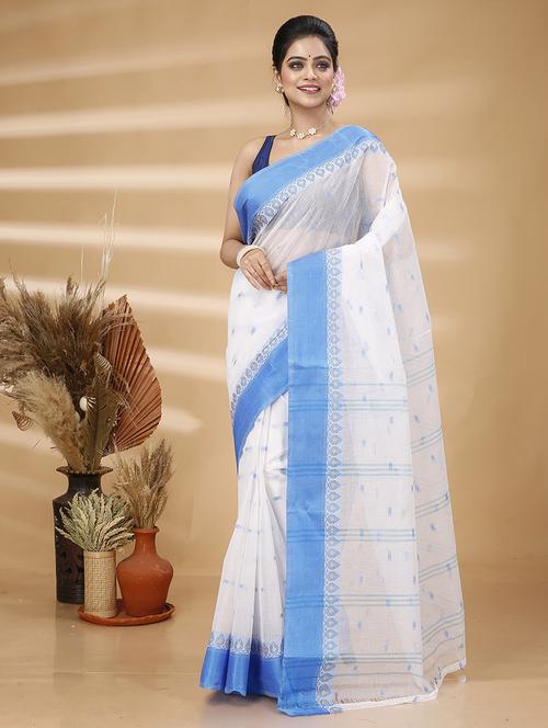 women self design tant saree - 21483549 -  Standard Image - 0