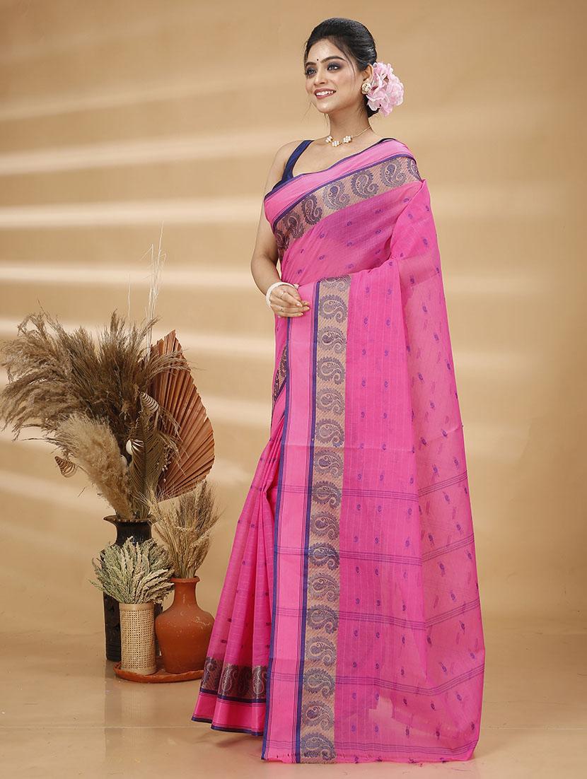 women self design tant saree - 21483562 - Standard Image - 1