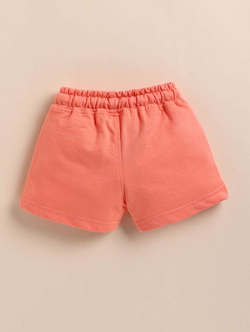 kids orange cotton shorts - 21484478 - Standard Image - 1