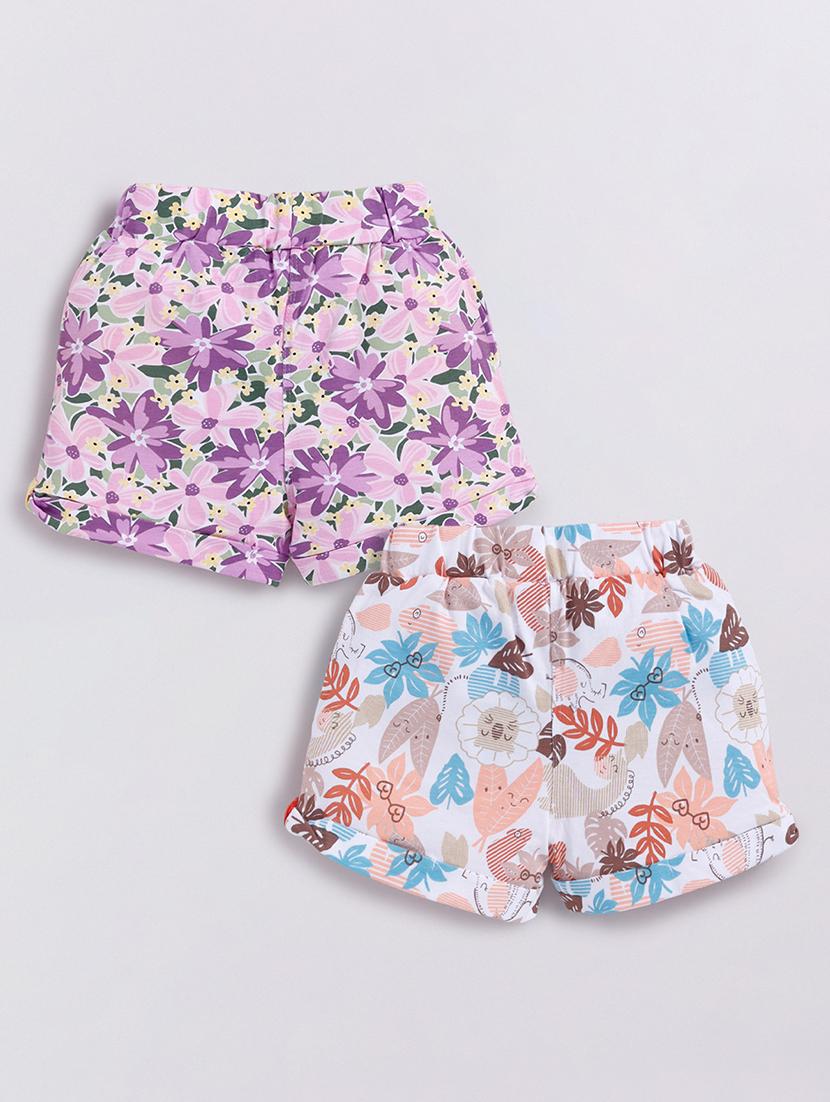 kids pack of 2 printed shorts - 21484501 - Standard Image - 1