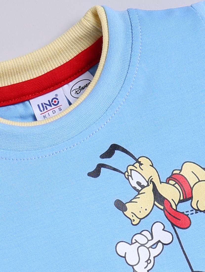 kids light blue cotton shorts set  - 21484576 -  Standard Image - 4