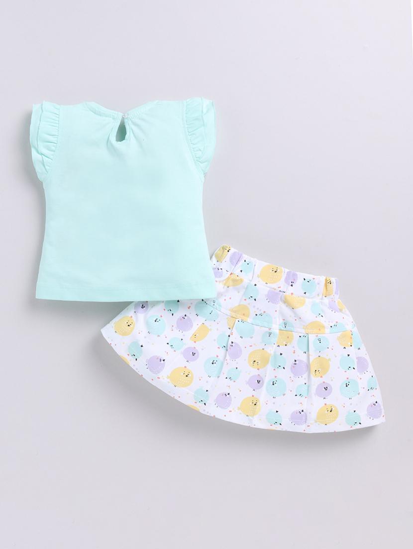 girls cute character printed skirt and top set - 21484615 - Standard Image - 1