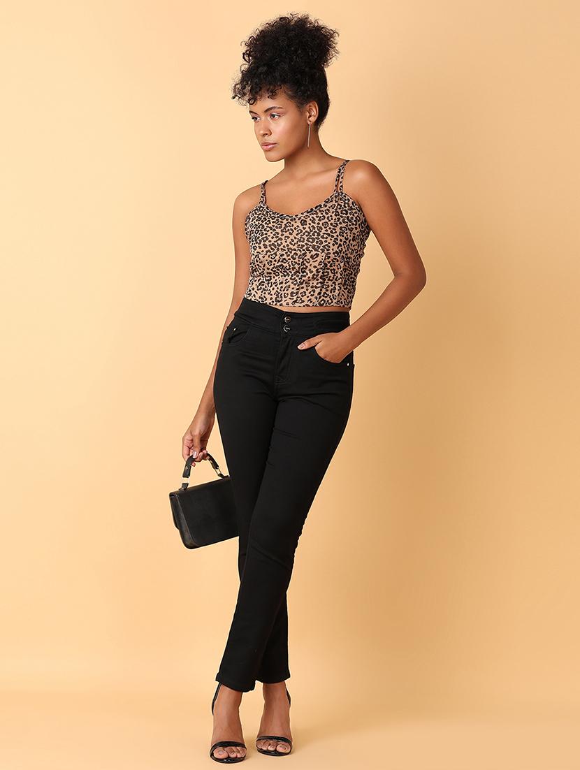 brown animal printed regular top - 21484878 - Standard Image - 4