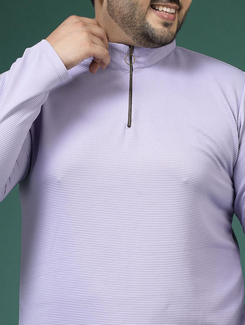 men long sleeved solid plus size t-shirt - 21484906 - Standard Image - 4