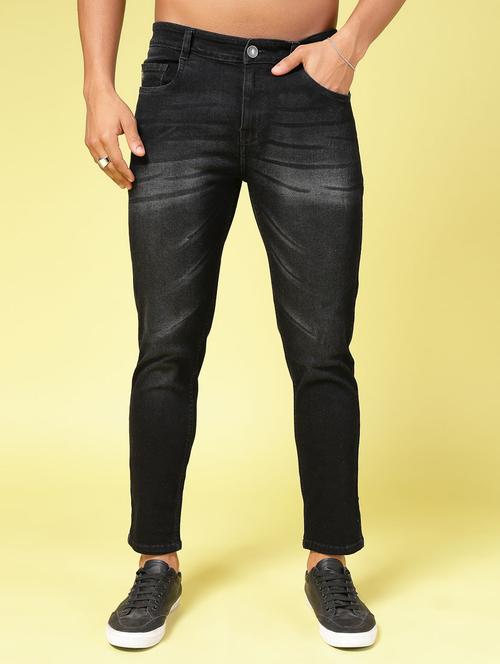 men black denim jeans - 21484908 -  Standard Image - 0