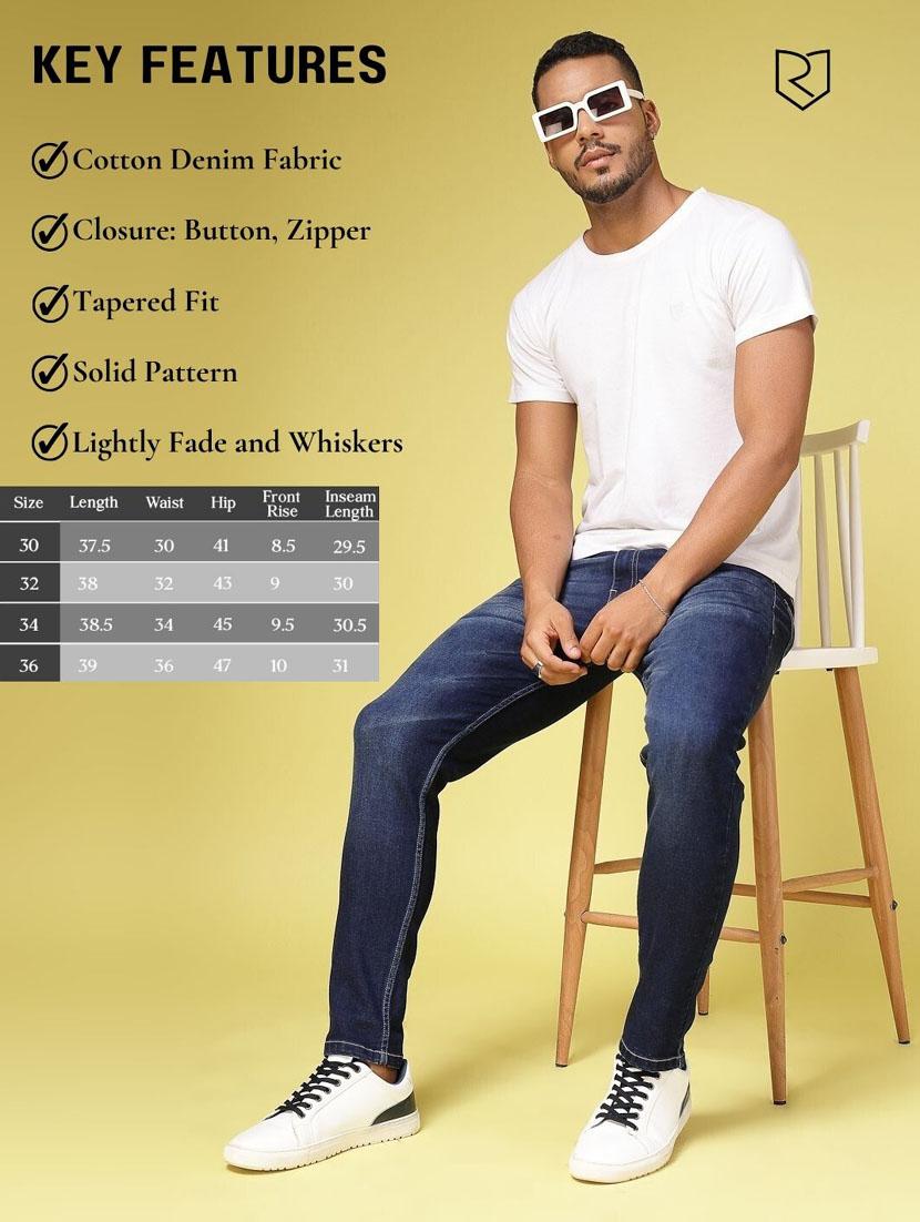 men blue denim jeans - 21484910 - Standard Image - 4