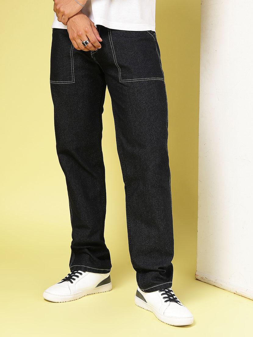 men black denim jeans - 21484911 -  Standard Image - 1