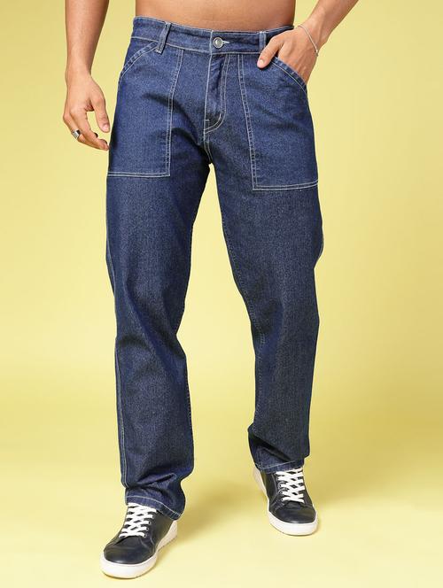 men blue denim jeans - 21484913 - Standard Image - 0