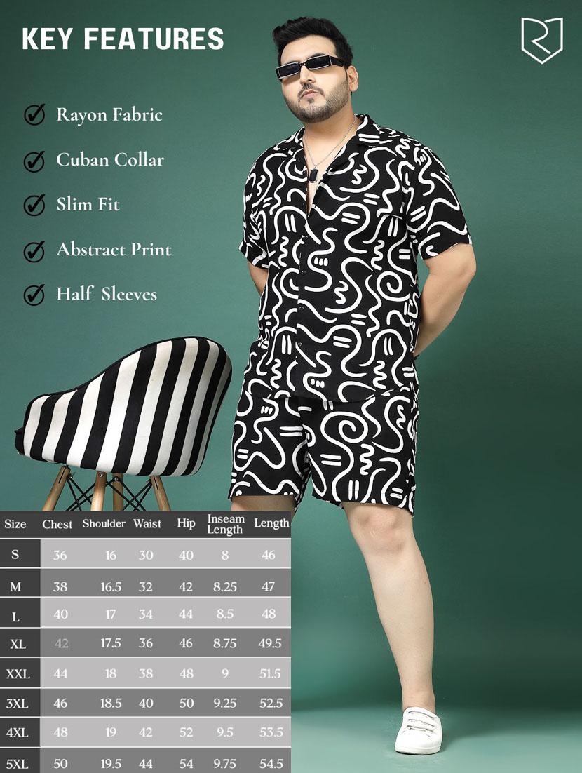 men black rayon co-ord set - 21484914 -  Standard Image - 1