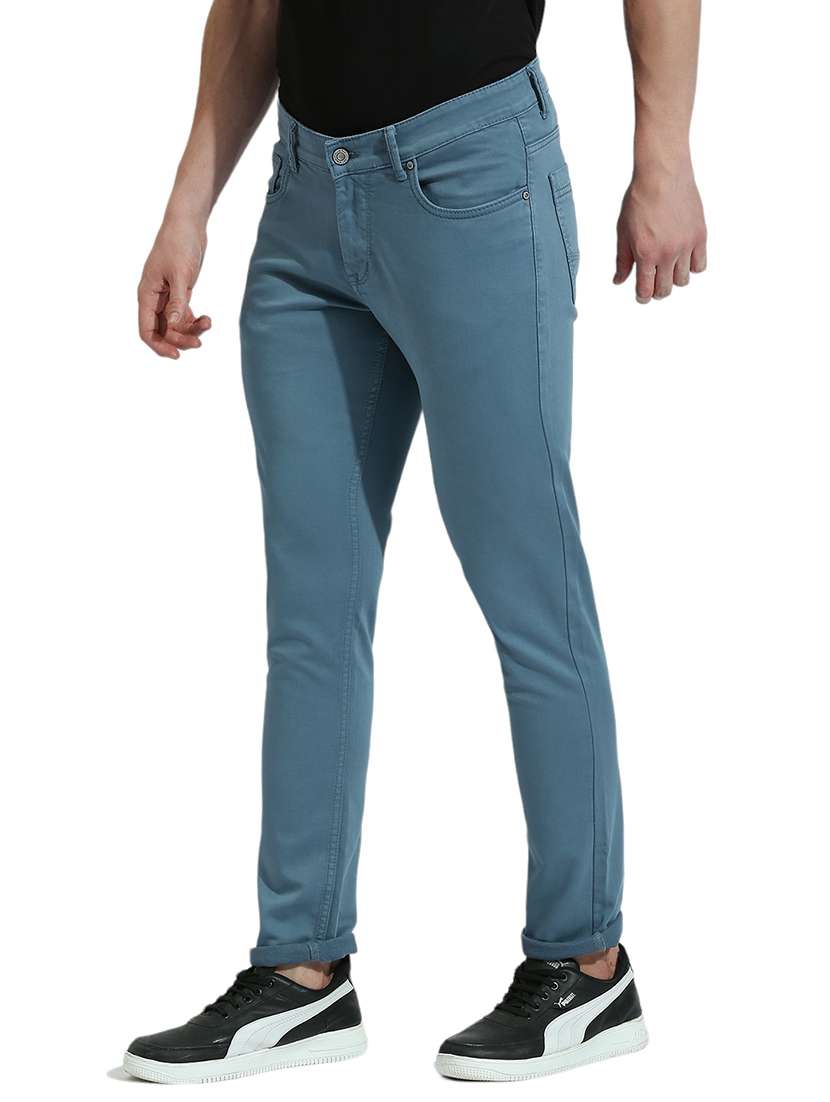 men solid mid rise slim fit jean - 21484955 - Standard Image - 1