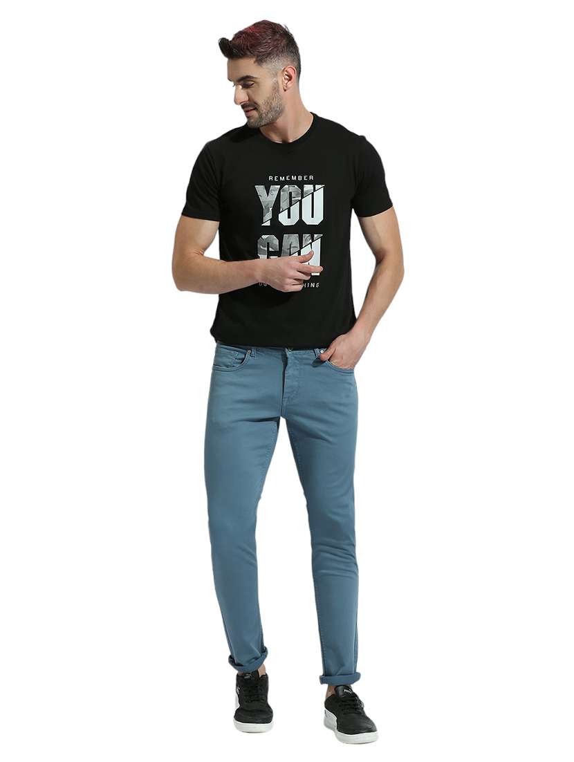 men solid mid rise slim fit jean - 21484955 - Standard Image - 4
