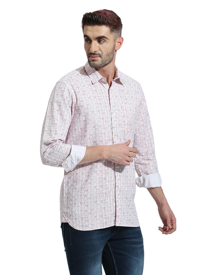 men long sleeved printed casual shirt - 21484998 - Standard Image - 1